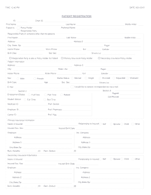 Patient Registration Form