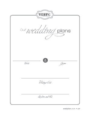 Planner and guide ourwedding plans