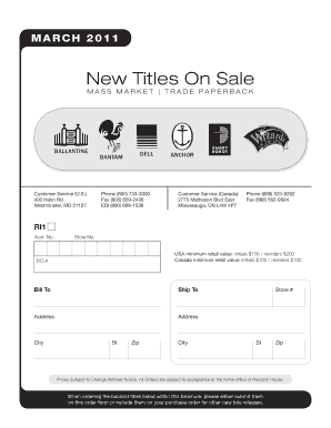 Book Order Form