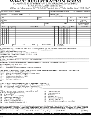 WWCC Registration Form