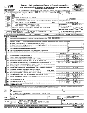Form 990 Return of Organization Exempt From Income Tax