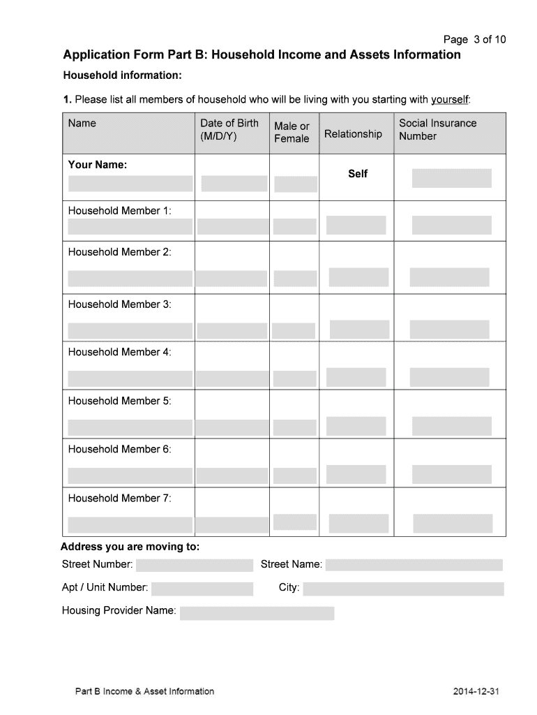 Fillable Online City of Kingston Housing Social Services Social