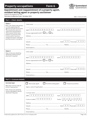 Property Agent Appointment Form 6