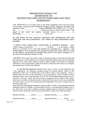 Residential Real Estate Purchase and Sale Addendum