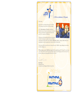 Girls' Brigade Donation Form