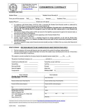 Florida State University Consortium Contract