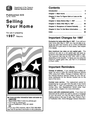 IRS Publication 523 Selling Your Home