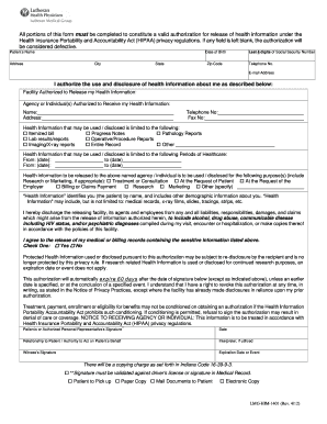 HIPAA Authorization Form