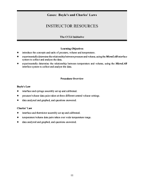 Boyle's and Charles' Laws Lab Report