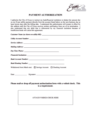 Payment Authorization Form