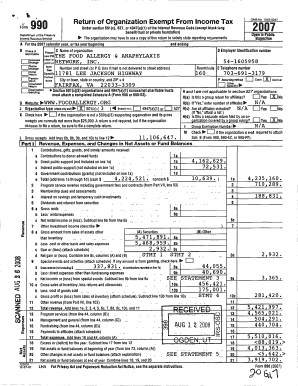 Form 990 Tax Exemption Application
