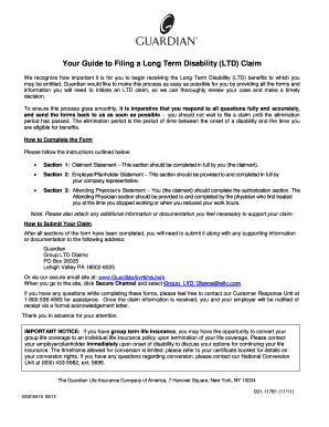Long Term Disability Claim Form