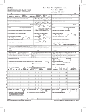 Health Insurance Claim Form