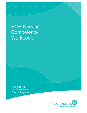 RCH Nursing Competency Workbook
