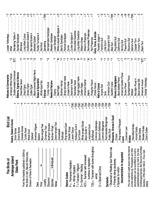 Utah Birds Checklist