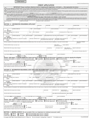Credit Application Form