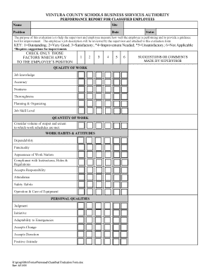 Classified Evaluation Form.doc