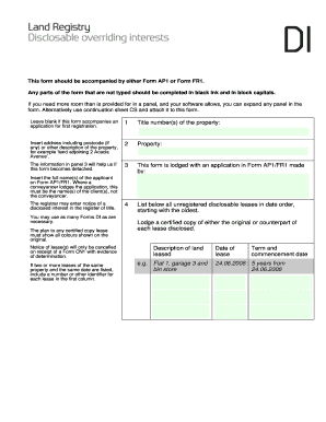 UK Property Registration Form