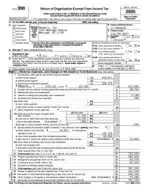 Form 990 Return of Organization Exempt From Income Tax