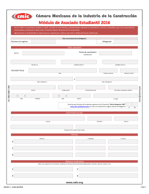 Módulo de Asociado Estudiantil 2016