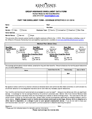 Group Insurance Enrollment Form