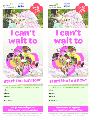 Girl Scout Registration Form