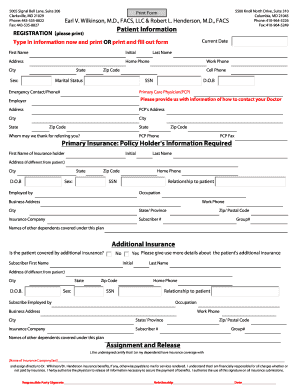 Patient Registration Form