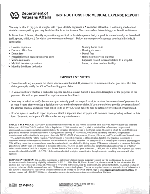 VA Medical Expense Report
