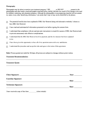 BBL Hair Removal Informed Consent