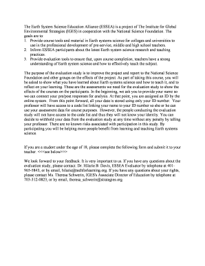 Student Informed Consent Form