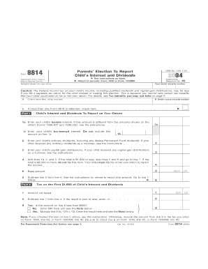Parents’ Election To Report Child’s Interest and Dividends