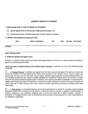General Power of Attorney Form