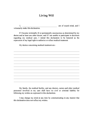 Living Will and Do-Not-Resuscitate Order
