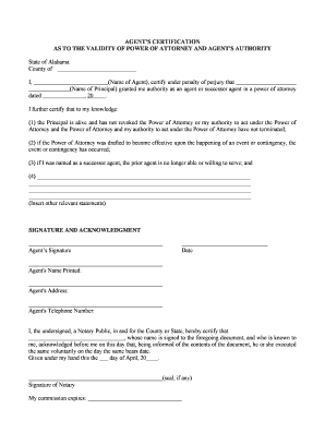 Alabama Uniform Power of Attorney