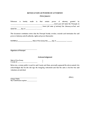 Revocation of Power of Attorney
