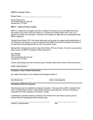 HIPAA Consent Form