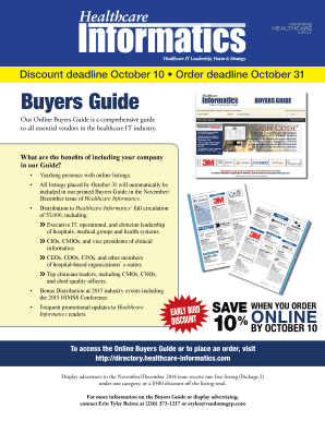 Healthcare IT Buyers Guide Order Form