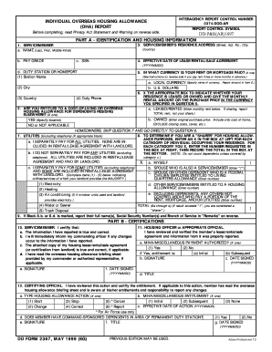 Overseas Housing Allowance Report