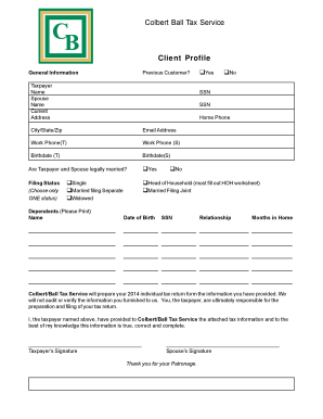 2014 Individual Tax Return Form