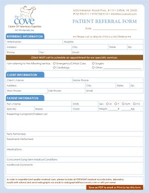 Patient Referral Form