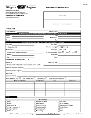 Mental Health Referral Form