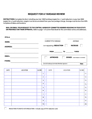 Request for Yardage Review