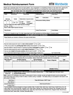 Medical Reimbursement Form
