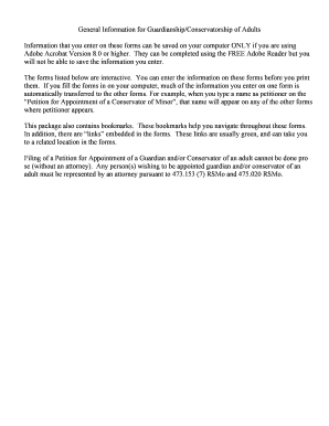 Guardianship/Conservatorship Petition for Adults