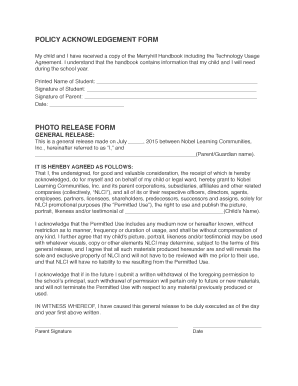 Kindergarten Back-to-School Forms