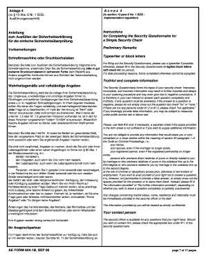 Sicherheitserklärung