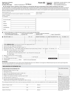 Ohio Municipal Income Tax Return