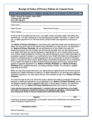 Healthcare Privacy Consent Form