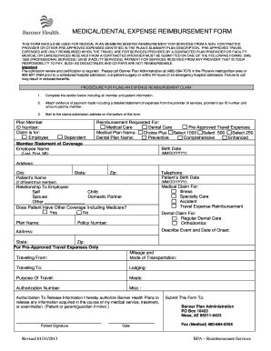 Medical/Dental Expense Reimbursement Form