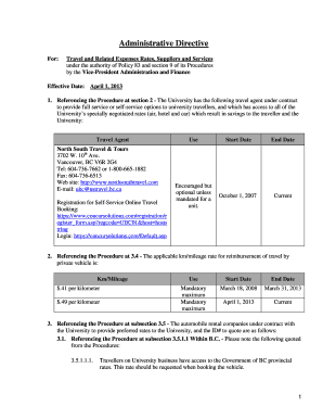 Fillable Online Travel And Related Expenses Rates Suppliers Rate This Form
